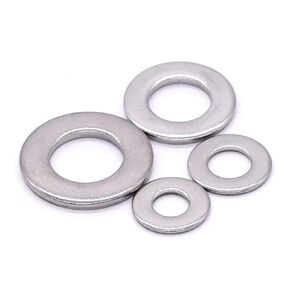 M12 (25 PCS) Stainless Steel Flat Washer, 304 Stainless Steel 18-8, A2-70 SS, Bright Finish, 24mm OD, 13mm ID, 2.5mm Thickness