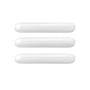 3 Pack, PTFE Smooth with Ridge Magnetic Stir Bar Set - 50mm / 1.96 Inch