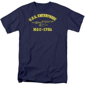 Star Trek Crew Classic TV Show Adult Unisex T Shirt & Stickers Black