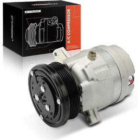 A-Premium A/C Compressor with Clutch Compatible with Jeep Cherokee, Chevrolet Impala, Lumina, Buick Regal, Oldsmobile Intrigue, Pontiac Grand Prix