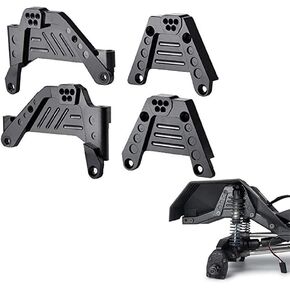 4pcs RC Shock Towers Mount Front & Rear Shock Hoops Adjustable for 1/10 Axial SCX10 III AXI03007 RC Crawler Car