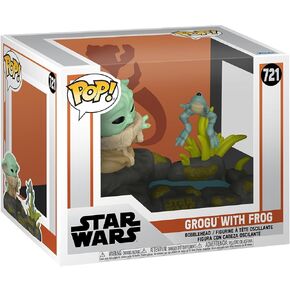 Funko POP! Deluxe: Star Wars: The Mandalorian - Din Grogu (The Child, Baby Yoda) with Frog​ - Collectable Vinyl Figure - Gift Idea