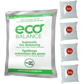 ECO Balance 18-EBB قوة الطرد المركزي للإطارات/خرزات موازنة العجلات - المركبات على الطرق الوعرة، إطارات الشاحنات الخفيفة، (1) دلو 18 رطل من حبة التوازن ومغرفة 2 أونصة