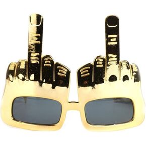 Creative Middle Finger Flip Off Hand Shape Finger Silly Funny Party Novelty Sunglasses