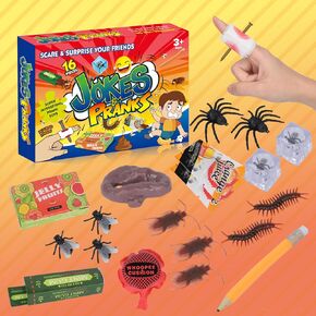 Prank Kit Funny Gag Gifts, Joke Box Ultimate Gift Set, Practical Jokes Perfect Party Favors 20 PCS Pranks for Kids Adults, April Fools Novelty Toys for Playing Jokes