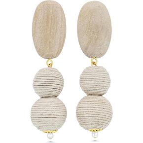 Earrings for Women, Dangly Earrings for Women Trendy, Handmade Women's Fashion, Womens Earrings, Big Earrings for Women, Bohemian Earrings, Cute Earrings for Women, Fashion Earrings, Boho Earrings for Women Trendy, Wooden Earrings for Women by SNGIA, Dang