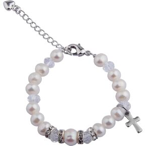 MAOFAED Goddaughter Cross Bracelet Baptism Jewelry First communion gift