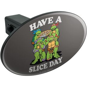 Teenage Mutant Ninja Turtles Have a Slice Day Oval Tow Trailer Hitch Cover Plug Insert