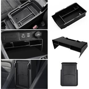 Karltys 3 Pack Center Console Organizer for 2023 2024 2025 Honda CRV Accessories, CR-V Middle Console Tray, Hidden Compartment & Armrest Storage Box Key Phone Coin Container with Anti-Slip Liners