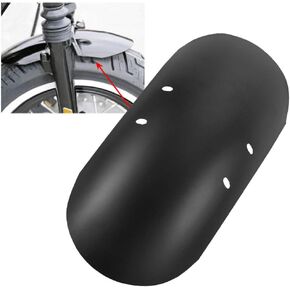 KATUR Motorcycle Short 13 5/8" Front Fender Black Compatible with Harley Davidson 48 Forty-Eight XL1200X 2010-2017