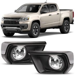 Fog Lights For Chevy Colorado 2021 2022 Front Fog Lamps Kit Car Styling Spot Light With Cables, Clear Lens - 1 Pair