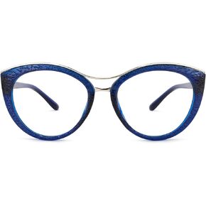 Zeelool Women's Chic Cat Eye Glasses Non-prescription Frame with Clear Lens Carol FX0772