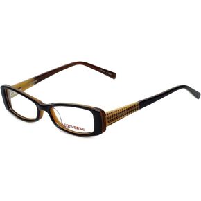 Converse Lightweight & Comfortable Kids Eyeglasses Let's Go in Brown 46mm DEMO LENS