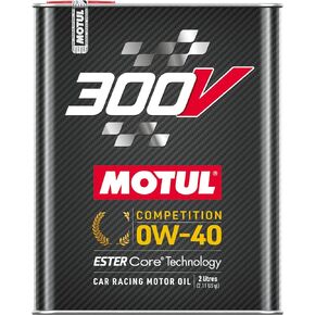 Motul 110857 300V 0W-40 COMPETITION Car Racing Motor Oil Full Synthetic Engine Lubricant 2 Liter High Performance 4-Stroke Ester Core