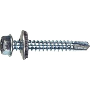 41890 12-14 by 1 Hex Washer Head Self Drilling Screw with Washer