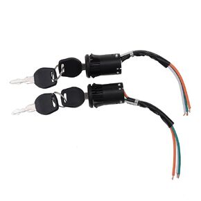 GOOFIT 3 Wire Ignition Switch Key for 50cc 70cc 90cc 110cc 150cc 200cc 250cc Go Kart Dune Buggy Buggies ATV & Dirt Bike Parts Pack of 2