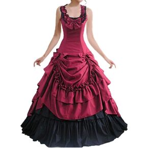 Womens Lace Marie Antoinette Ball Gown Dress Victorian Costume Dresses