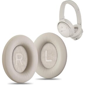 AHG Premium QC45 replacement ear pads cushions compatible with Bose QuietComfort 45/Bose QC45 noise cancelling headphones. Premium Protein Leather, Extra Thick High-Density Foam & Durable (QC45-BLACK)