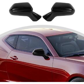 CheroCar Exterior Rear View Mirror Cover Caps Trim Exterior Decoration Accessories for Chevrolet Camaro 2016-2023(Black)…
