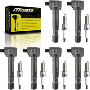 Set of 4 Ignition Coils Pack UF491 12578224 & 4 PCS Iridium Spark Plugs Compatible with Chevy Equinox Buick Regal Saturn GMC - 2.4L L4