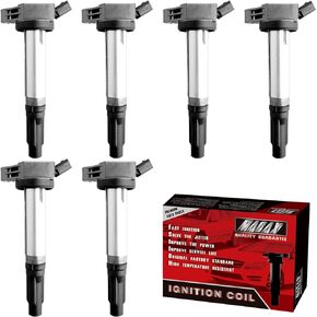 Set of 6 Ignition Coils UF487 C1601 Compatible with Lexus Toyota Lotus ES350 RX350 RX450h Avalon Camry Highlander RAV4 Sienna Venza Evora - V6 3.5L