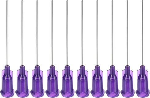 PATIKIL 27Ga × 1.5 بوصة نصائح إبرة التوزيع، 10 قطع من الفولاذ المقاوم للصدأ والبلاستيك الغراء أنبوب إبرة حادة مع قفل Luer لقضيب زيت الغراء، أبيض in Saudi Arabia