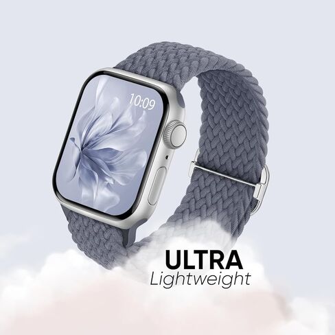 6 عبوات من الأربطة المضفرة القابلة للتمدد متوافقة مع سوار ساعة Apple 38 مم 40 مم 41 مم 42 مم 44 مم 45 مم 49 مم للنساء والرجال، أشرطة مرنة بحلقة نايلون منفردة قابلة للتعديل لسلسلة iWatch 9 8 7 6 5 4 3 2 1 SE Ultra in Kuwait