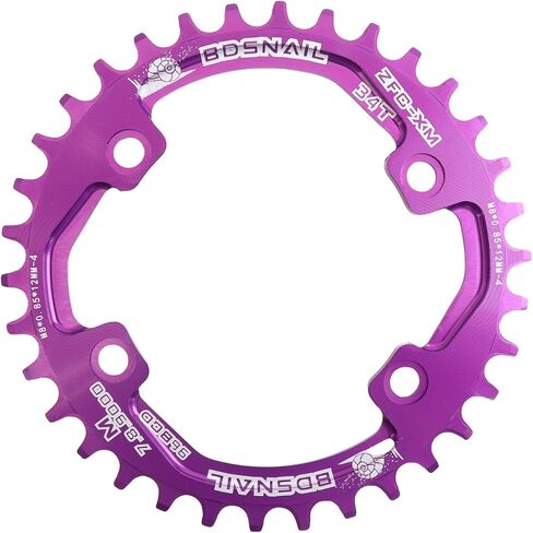 DJC Bike Chainring Asymmetrical 96BCD Round/Oval for XT SLX M6000 / M7000 / M8000 / M9000 MTB 7/8/9/10/11/12 Speed Narrow Wide 30T/32T/34T/36T/38T Tooth in Saudi Arabia