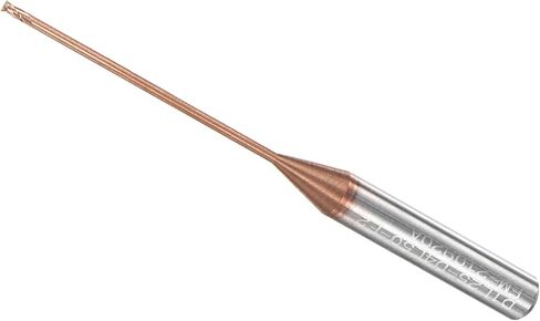 Square Nose End Mill, 1mm x 25mm Cutting, Long Reach Titanium (Nano-Scale) Coated Carbide 2 Flutes CNC Router Bits - (Applications: for Stainless Steel Cast Iron Metal) in Saudi Arabia