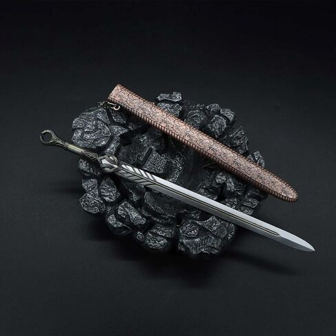 ألعاب معدنية إنغريد السيف سلسلة مفاتيح معدنية صغيرة قلادة سبيكة نموذج ألعاب هدية ديكور غرفة اللعب هدية in Kuwait