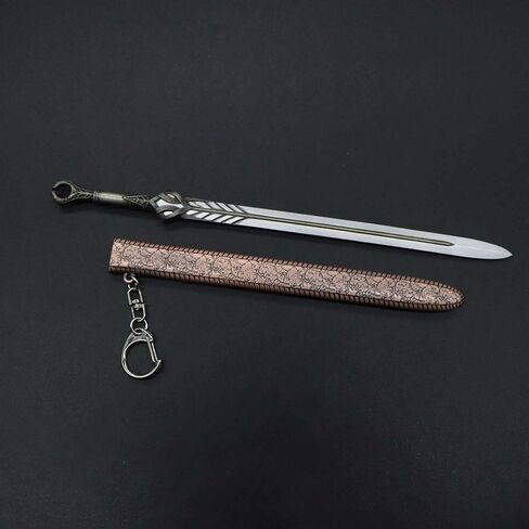 ألعاب معدنية إنغريد السيف سلسلة مفاتيح معدنية صغيرة قلادة سبيكة نموذج ألعاب هدية ديكور غرفة اللعب هدية in Kuwait