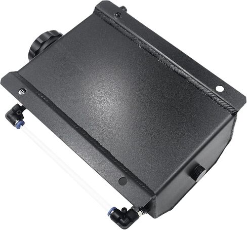 2L Radiator Expansion Catch Can Radiator Reservoir Water Coolant Overflow Expansion Tank Universal Recovery Water Reservoir Polished Aluminum in Saudi Arabia