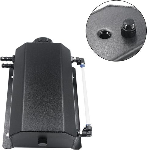 2L Radiator Expansion Catch Can Radiator Reservoir Water Coolant Overflow Expansion Tank Universal Recovery Water Reservoir Polished Aluminum in Saudi Arabia