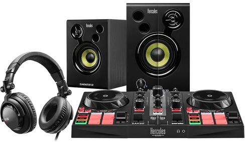 Hercules DJLearning Kit MK II including the DJ Inpulse 200 MK II controller, HD45 headphones and DJ Monitor 32 speakers in Saudi Arabia