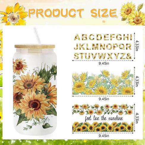 UV DTF Cup Wrap - 8 Sheets Butterfly UV DTF Cup Wrap Stickers Leopard Print UVDTF Cup Wraps Waterproof Personalized Flower UV DTF Wraps for 16 OZ Glass Cups Wood Crafts in Saudi Arabia