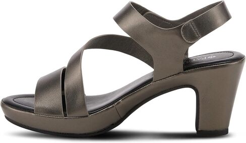 PATRIZIA Spring Step Asymadade Sandals for Women - Low Heel Slip-On Summer Sandals - Ladies Casual Platform Sandal with Hook and Loop in Saudi Arabia