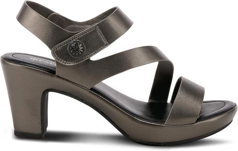 PATRIZIA Spring Step Asymadade Sandals for Women - Low Heel Slip-On Summer Sandals - Ladies Casual Platform Sandal with Hook and Loop in Saudi Arabia