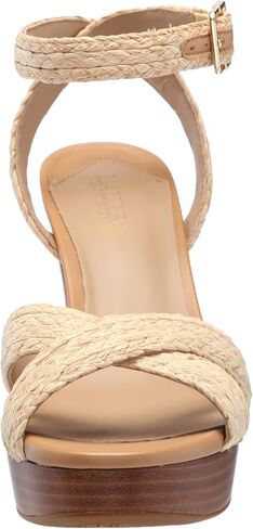 Lauren Ralph Lauren Women's Sasha Raffia Platform Sandal in Saudi Arabia