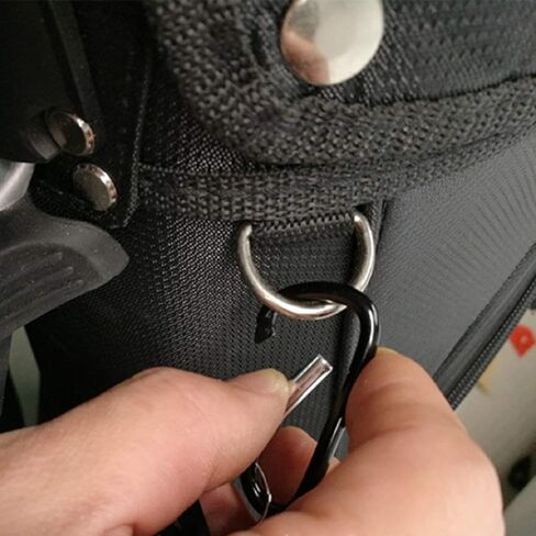 منظف ​​أخدود فرشاة نادي الجولف مع سحاب قابل للسحب وأدوات تنظيف حلقة تسلق من الألومنيوم in Kuwait