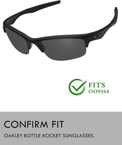 عدسات بديلة وجوارب أذن من البولي كربونات من Raydi لنظارات Oakley Bottle Rocket OO9164 الشمسية in Kuwait