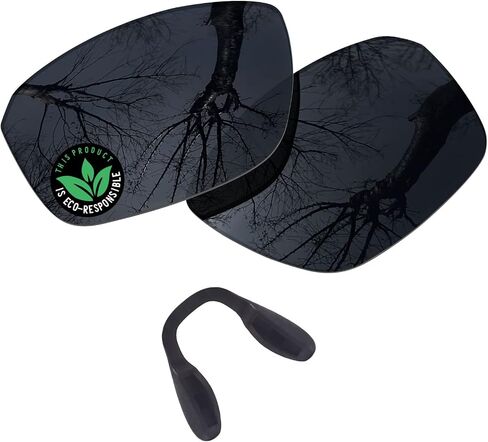 Raydi Polycarbonate Replacement Lenses & Nosepads for Oakley Split Shot OO9416 Rectangular Sunglasses in Saudi Arabia