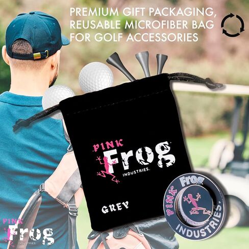 مشبك قبعة مغناطيسي لعلامة كرة الجولف، مشبك على كرة الجولف للرجال والنساء، علامات كرة الجولف لوضع اللون الأخضر، يتضمن حقيبة من الألياف الدقيقة لملحقات الجولف in Saudi Arabia