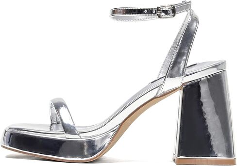 Womens High Heel Platform Sandals, Chunky Block Heeled Dress Sandals Summer Sandals With Ankle Strap, Open Toe Comfortable Party Shoes in Saudi Arabia