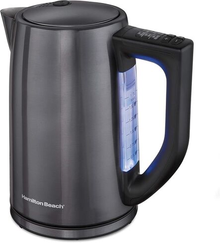 هاميتون بيتش غلاية شاي كهربائية، تحكم، اسود (توقف) in Kuwait