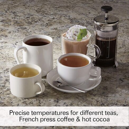 هاميتون بيتش غلاية شاي كهربائية، تحكم، اسود (توقف) in Kuwait