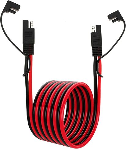 10AWG SAE Extension Cable 10 Gauge SAE to SAE Extension Cord with Two Prong Connectors for Solar RV Automotive (1FT) in Saudi Arabia