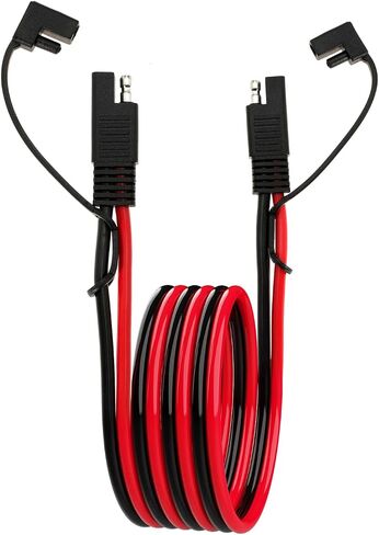 10AWG SAE Extension Cable 10 Gauge SAE to SAE Extension Cord with Two Prong Connectors for Solar RV Automotive (1FT) in Saudi Arabia
