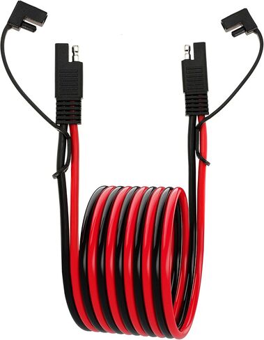 10AWG SAE Extension Cable 10 Gauge SAE to SAE Extension Cord with Two Prong Connectors for Solar RV Automotive (1FT) in Saudi Arabia