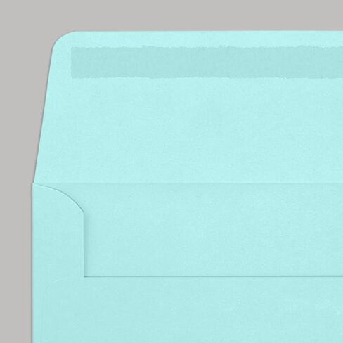 LUXPaper #10 مظاريف نافذة الأعمال | 4 1/8 بوصة × 9 1/2 بوصة | بيبي بلو | 80 رطل. نص | 50 الكمية in Kuwait