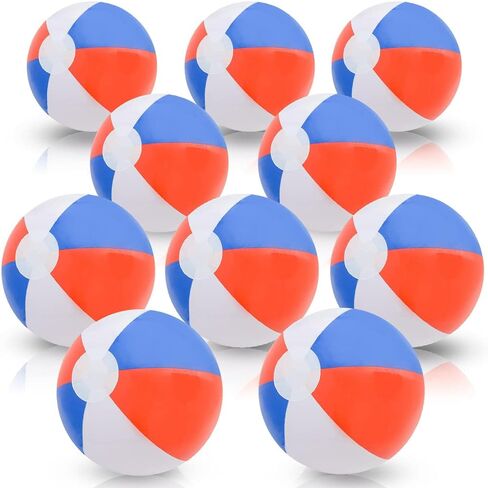 كرات الشاطئ الوطنية من آرت كرياتيفيتي للأطفال، عبوة من 12 قطعة، ألعاب صيفية قابلة للنفخ للأولاد والبنات، ديكورات لحفلات هاواي والشاطئ وحمام السباحة، هدايا حفلات كرة الشاطئ (16 بوصة) in Kuwait